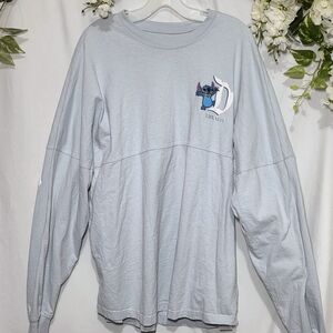 Disney Stich Light Blue Long Sleeve Shirt